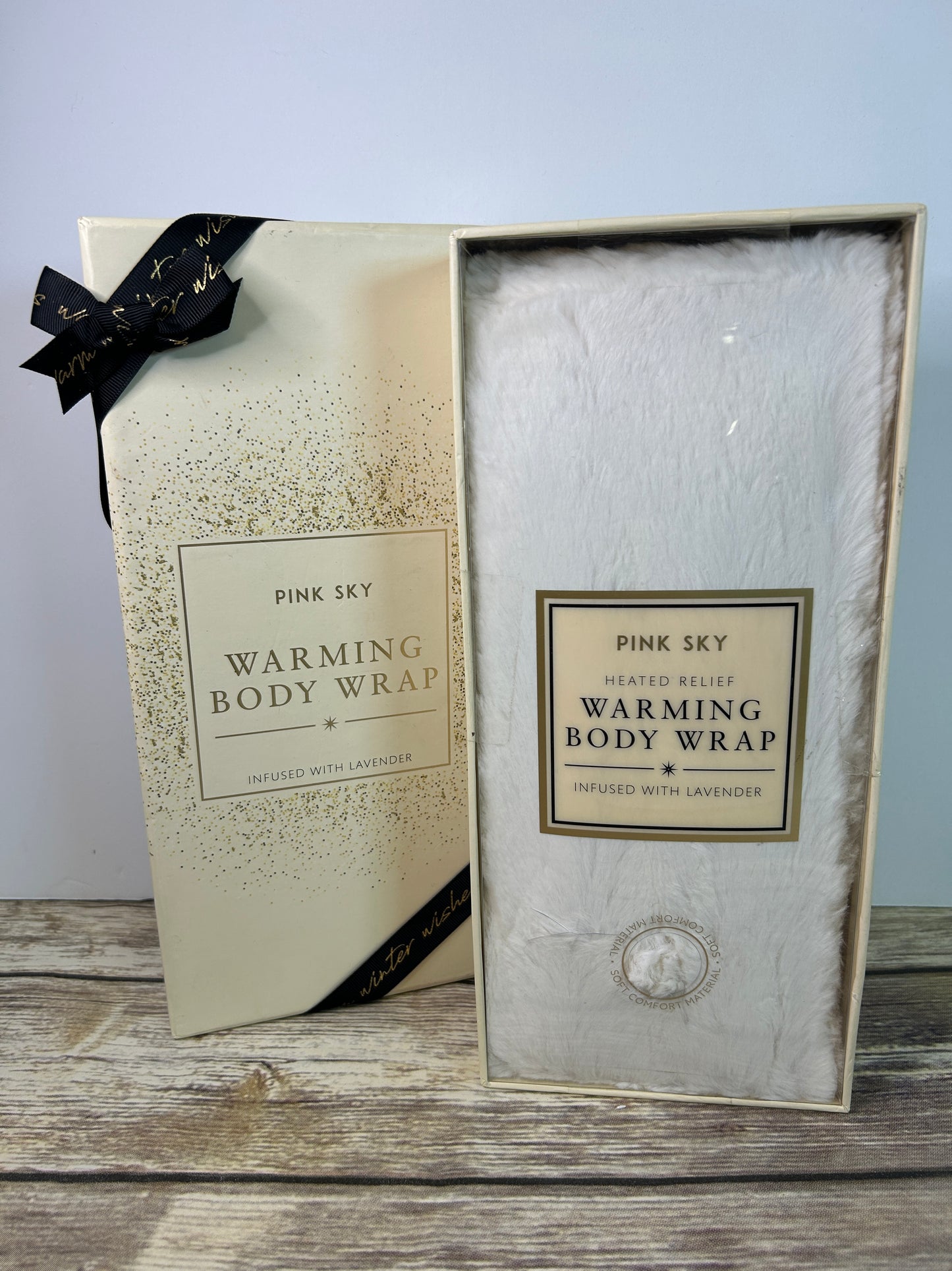 Pink Sky Luxe Faux Fur Warming + Cooling Body Wrap