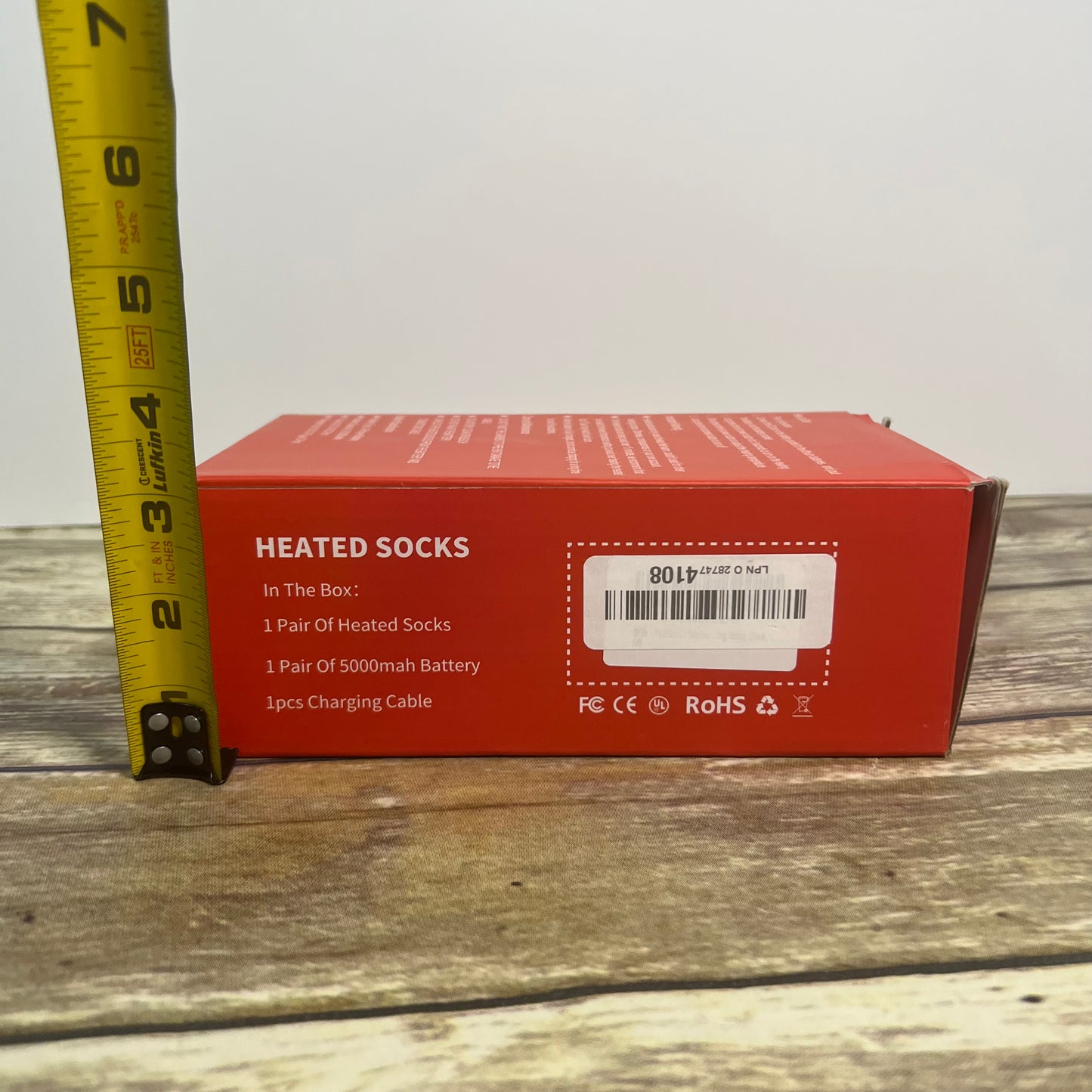 New FREEHILL Heated Socks Warm Merino Wool S/M Black