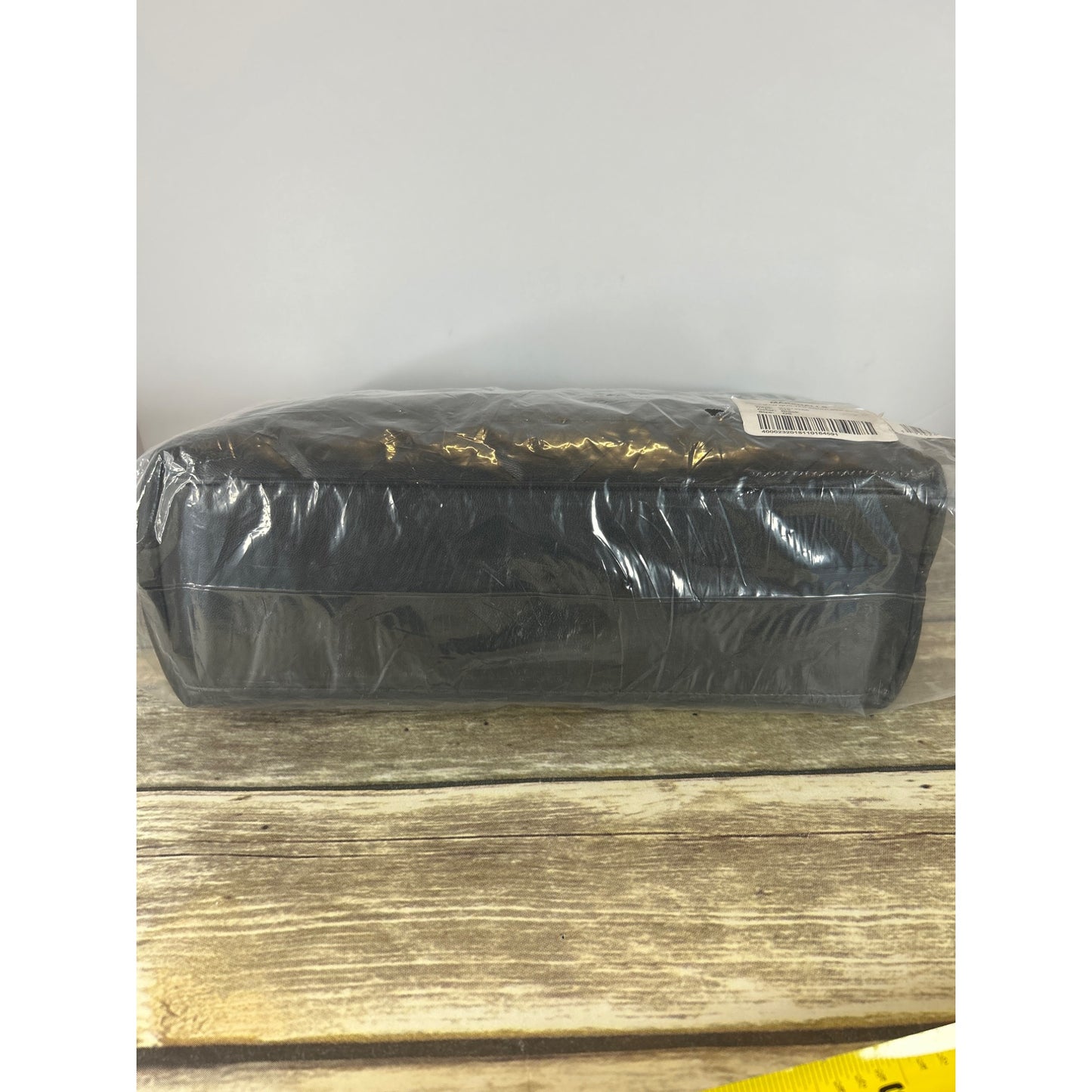 Steve Madden Coleman Black Quilted Shoulder Bag With Gold Monogram Detail & Chain Strap