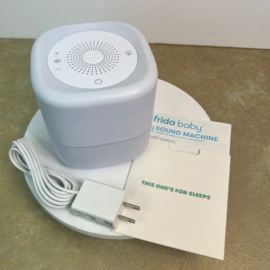 New Frida 3-In-1 Baby Sound Machine When-To-Wake Clock + Nightlight