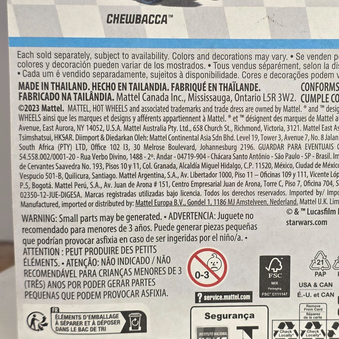 Star Wars Hot Wheels RacerVerse Chewbacca Die-Cast Car