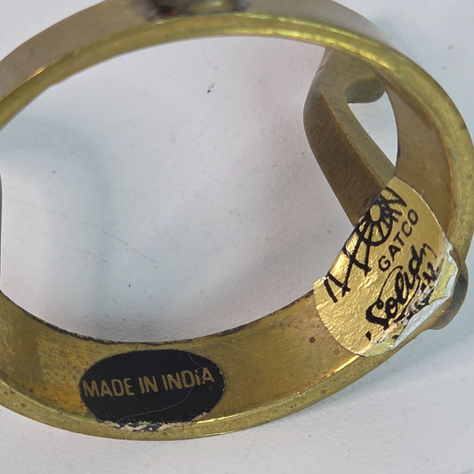 Vintage Van Cort Kaleidoscope Egg & Gatco Solid Brass Stand