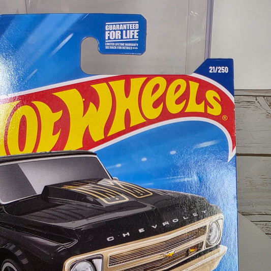 Hot Wheels 67 Chevy C10 Black & Gold 1:64 Scale Model Car NW Hot Trucks New In Box