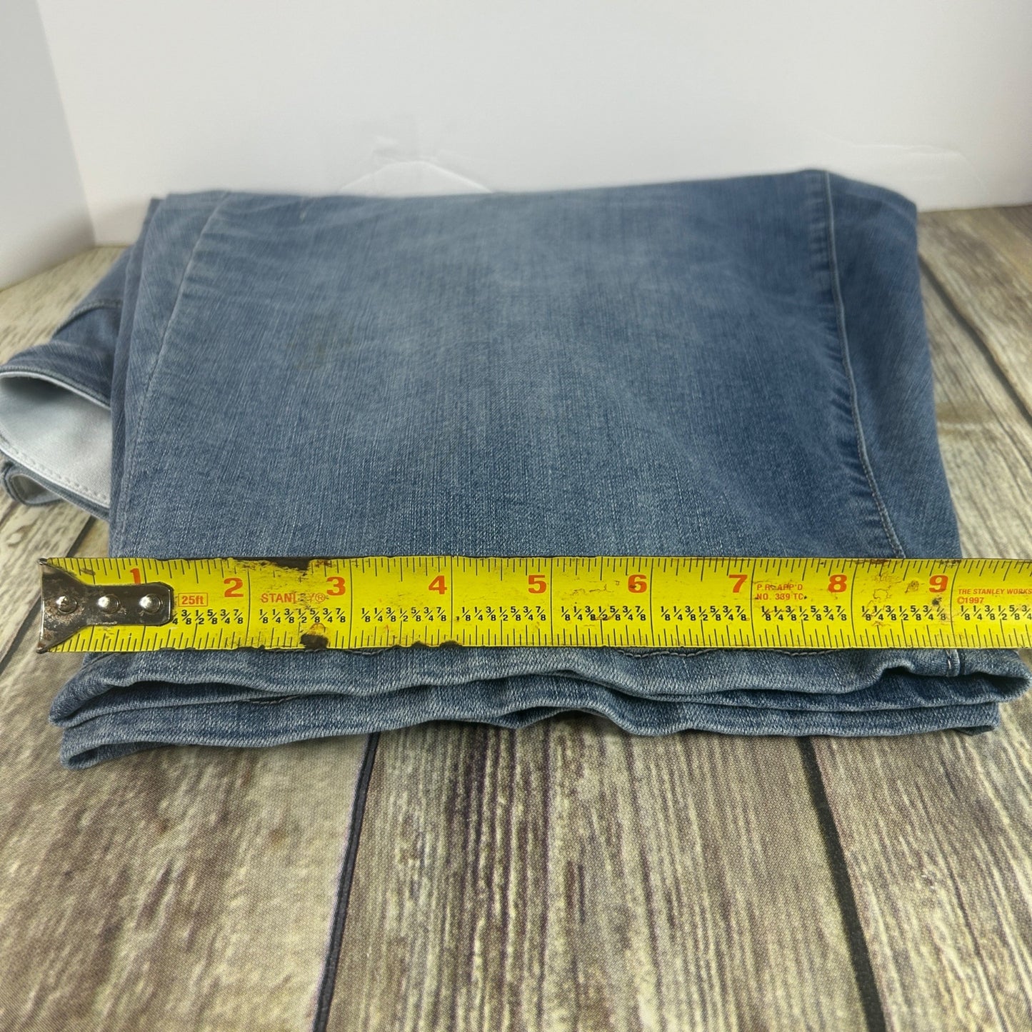 Democracy Womens "Ab"Solution 16WP Denim Shorts Light Wash Blue Jeans