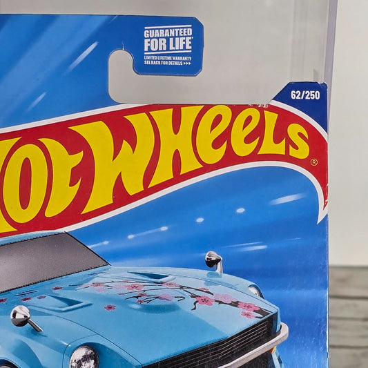 Hot Wheels Datsun 240Z Blue New Art Cars 62/250 Limited Edition Die-Cast Model