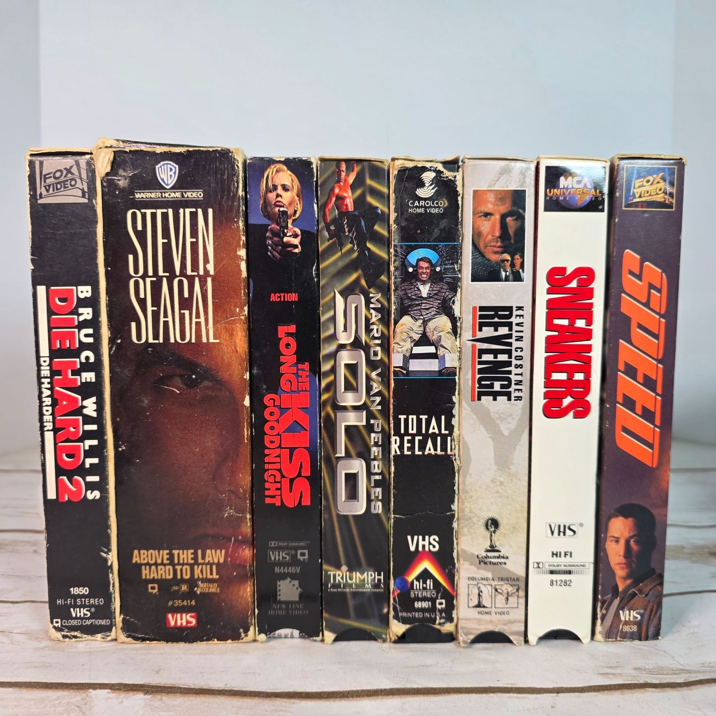 Vintage Action VHS Movie Lot - Die Hard 2 Above The Law Sneakers Total Recall & More