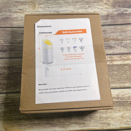 LINQELLY 2 Pack Floor Can Light Indoor 3000K Blubs Included