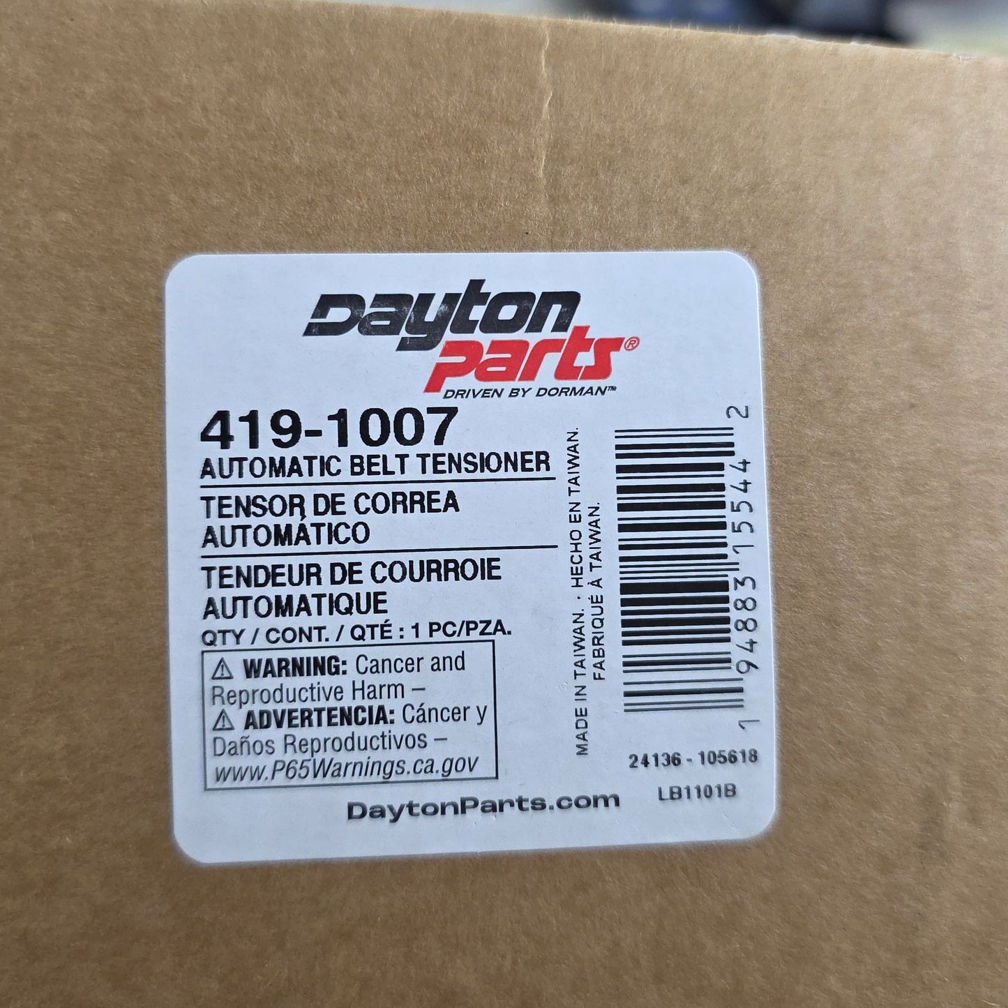 Dorman 419-1007 Accessory Drive Belt Tensioner Compatible With Select Volvo Models