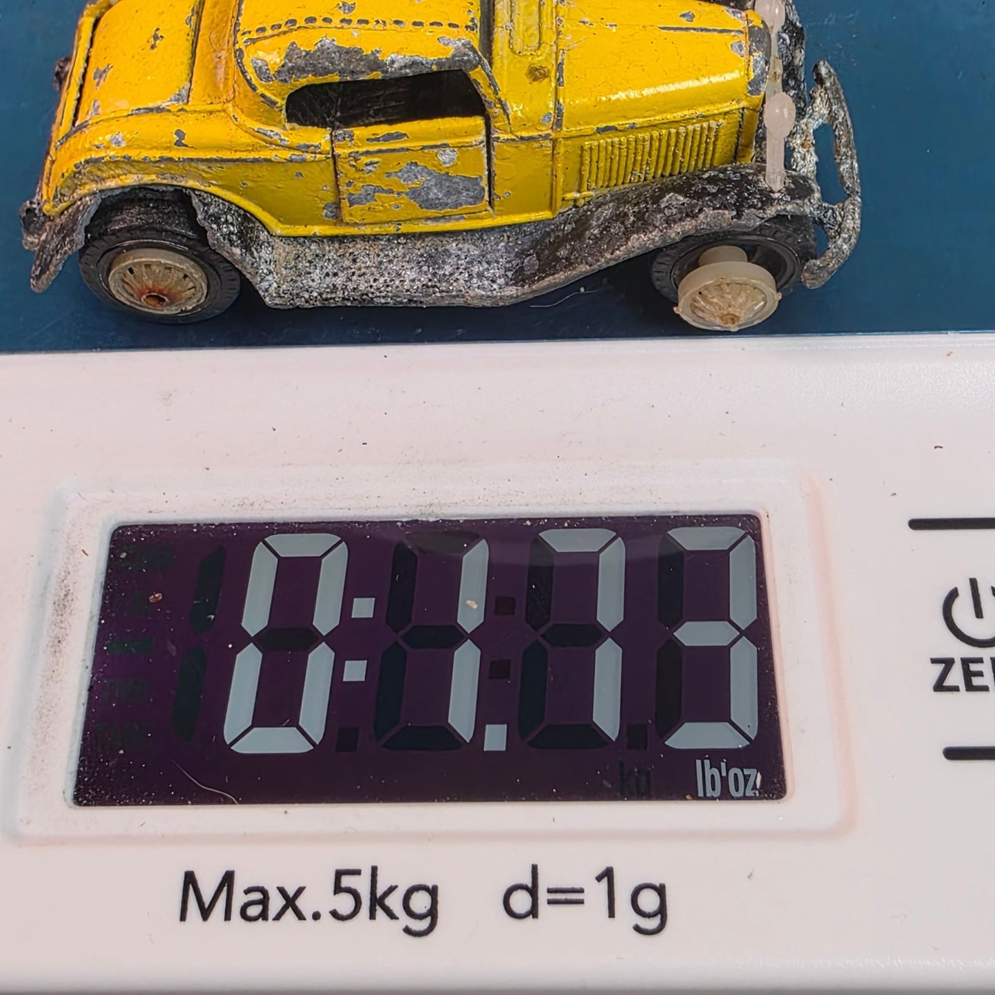 1984 Road Champs Yellow Ford Model A Diecast Custom Weathered