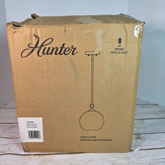 Hunter High Oaks Pendant Light Noble Bronze Finish 19558