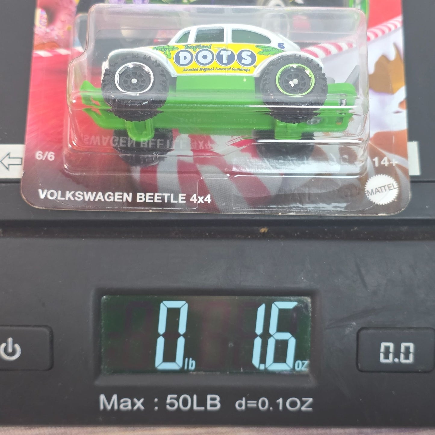 Matchbox HW75 Volkswagen Beetle 4x4 Dots Edition Diecast Toy Car