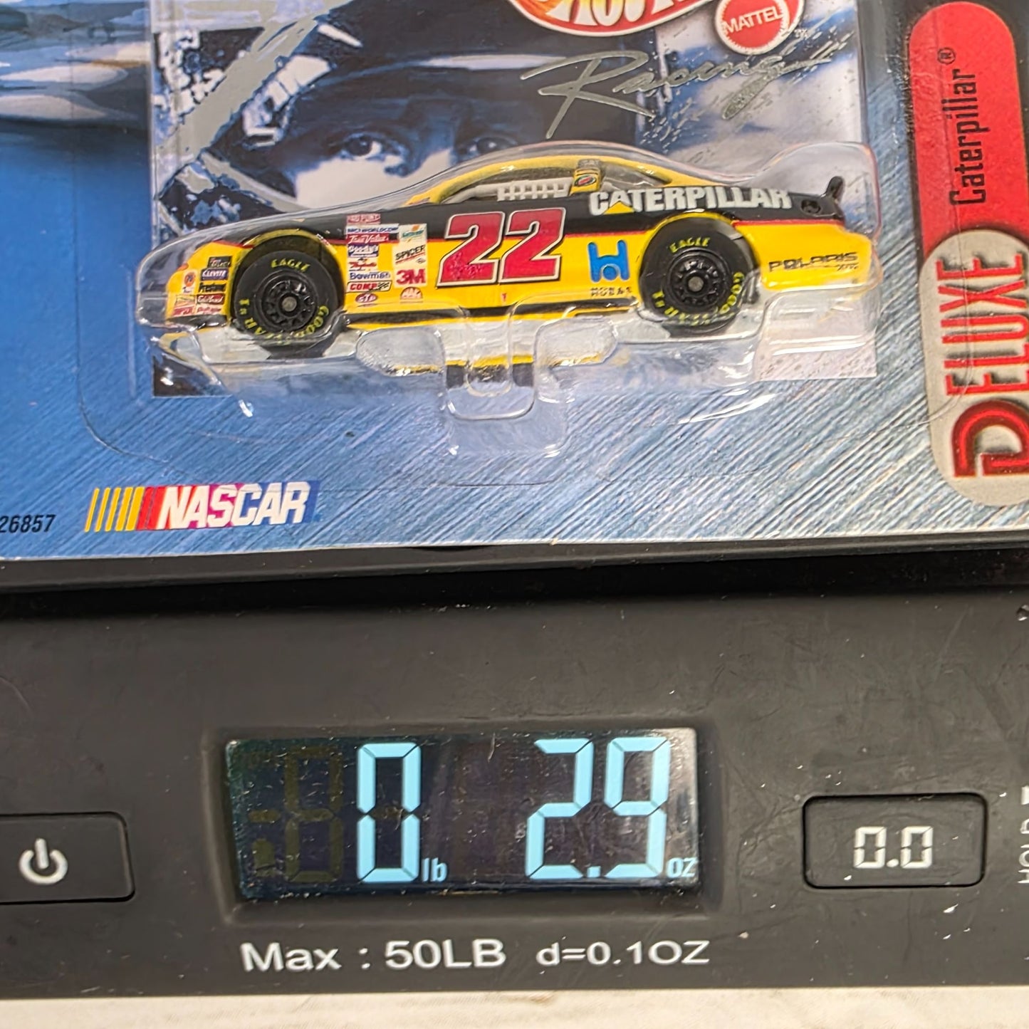 Hot Wheels Mattel Die-Cast NASCAR #22 Race Car Collectible