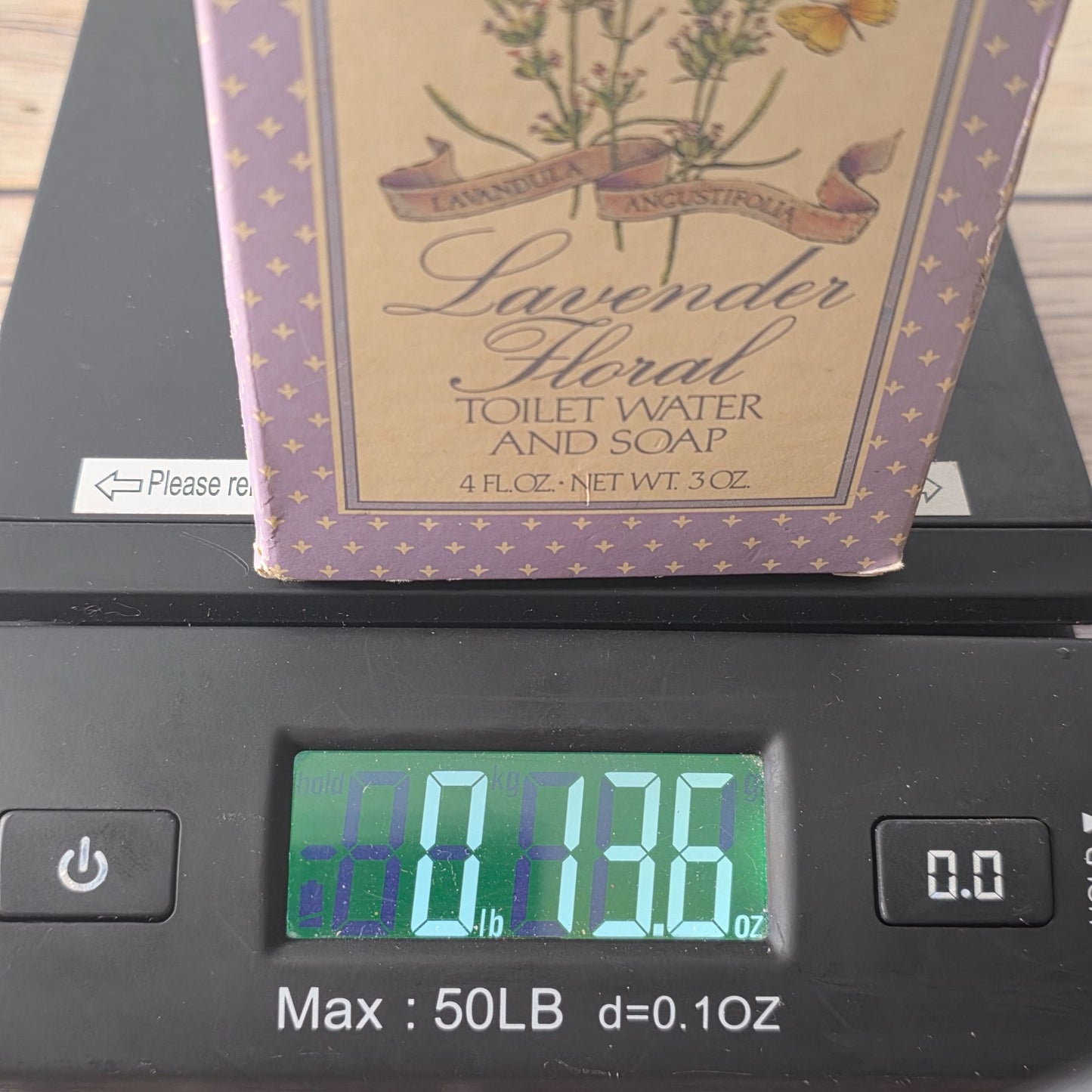 Lavender Floral Toilet Water & Soap Set By Avon 4 FL OZ