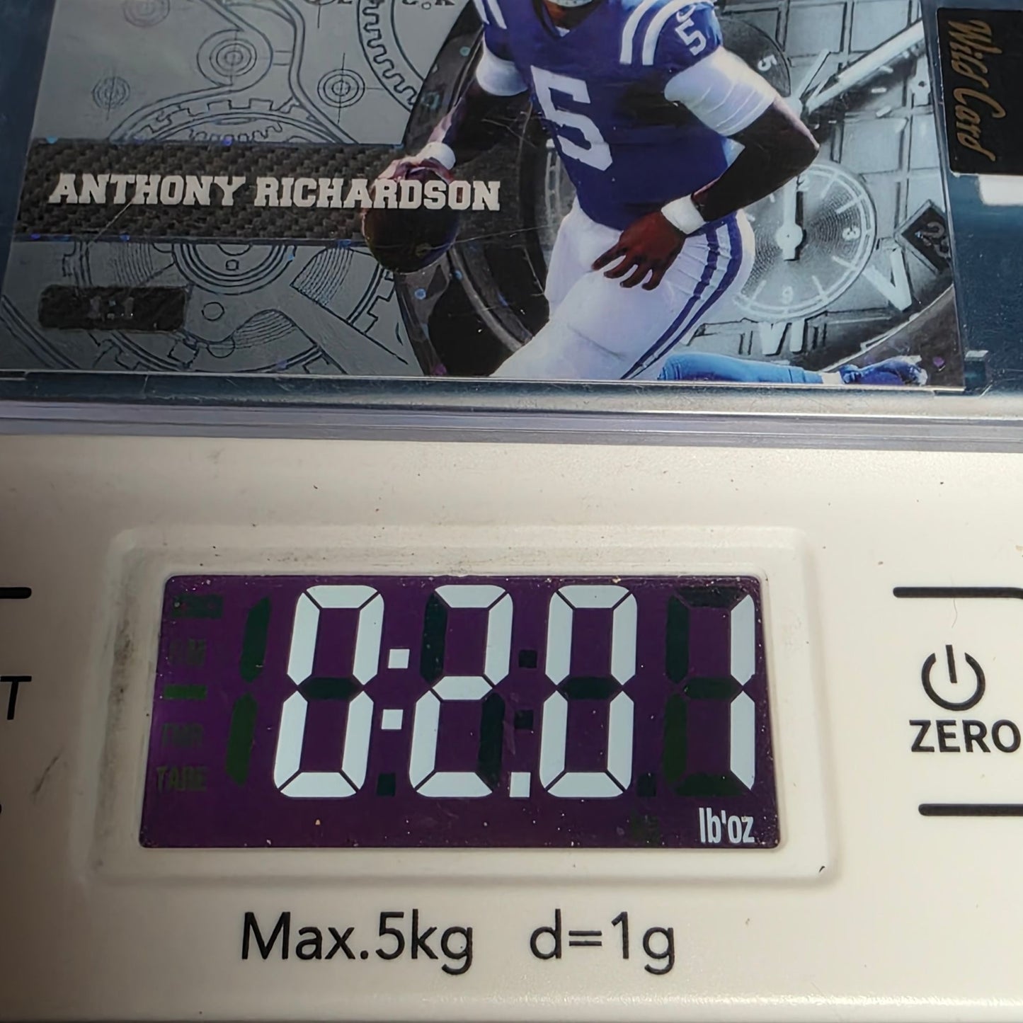2023 Wild Card Anthony Richardson 1/1 Rainbow Foil QB1 On The Clock Colts
