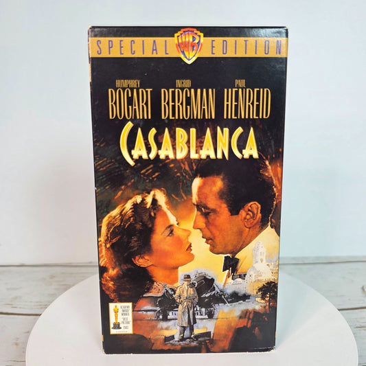 Vintage VHS Lot: Casablanca Special Edition West Side Story Trail Of The Pink Panther Classic Movies Collectible Tapes