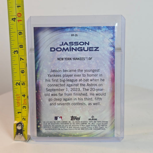 2023 Topps Stadium Club Chrome Jasson Dominguez Power Packed Rookie Card RC NY Yankees PP-25
