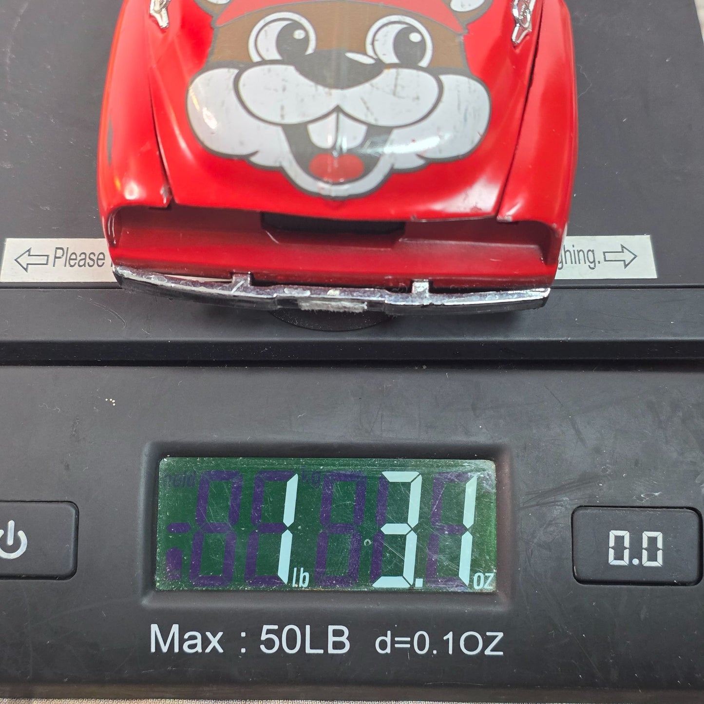 Buc-ees Red Diecast Toy Truck Vintage Style Pickup With Graphics