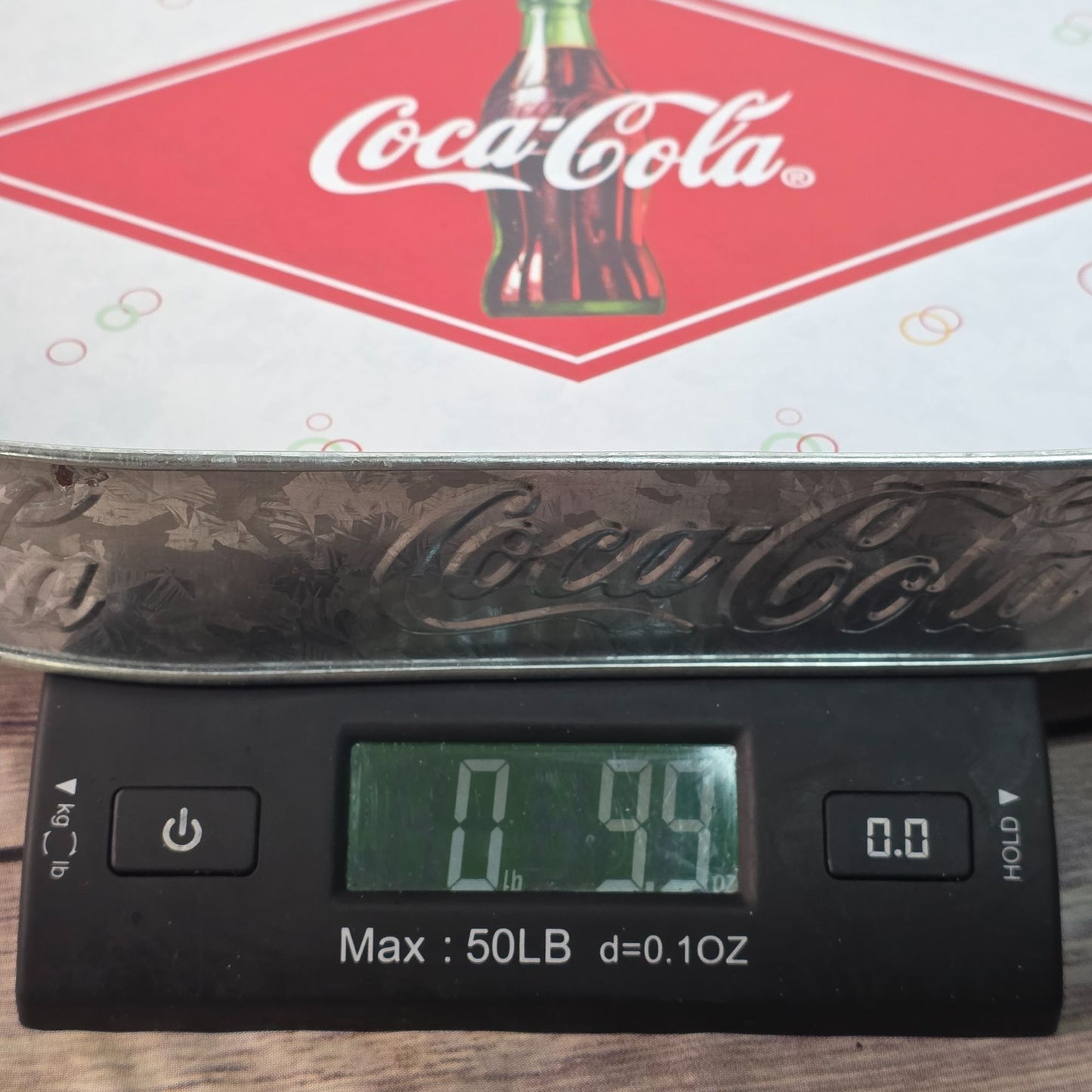 Coca-Cola Oval Galvanized Serving Tray With Handles Vintage Style Collectible