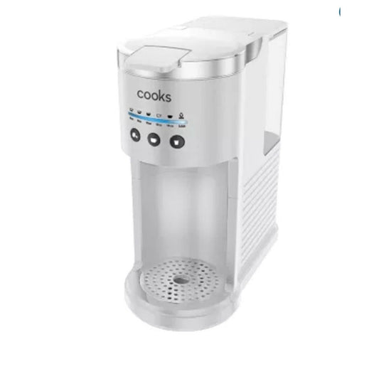 Cooks Single Serve Coffee Maker With Water Tank 40 Oz Capacity 1000W Powerful Heating System Household Use Only White