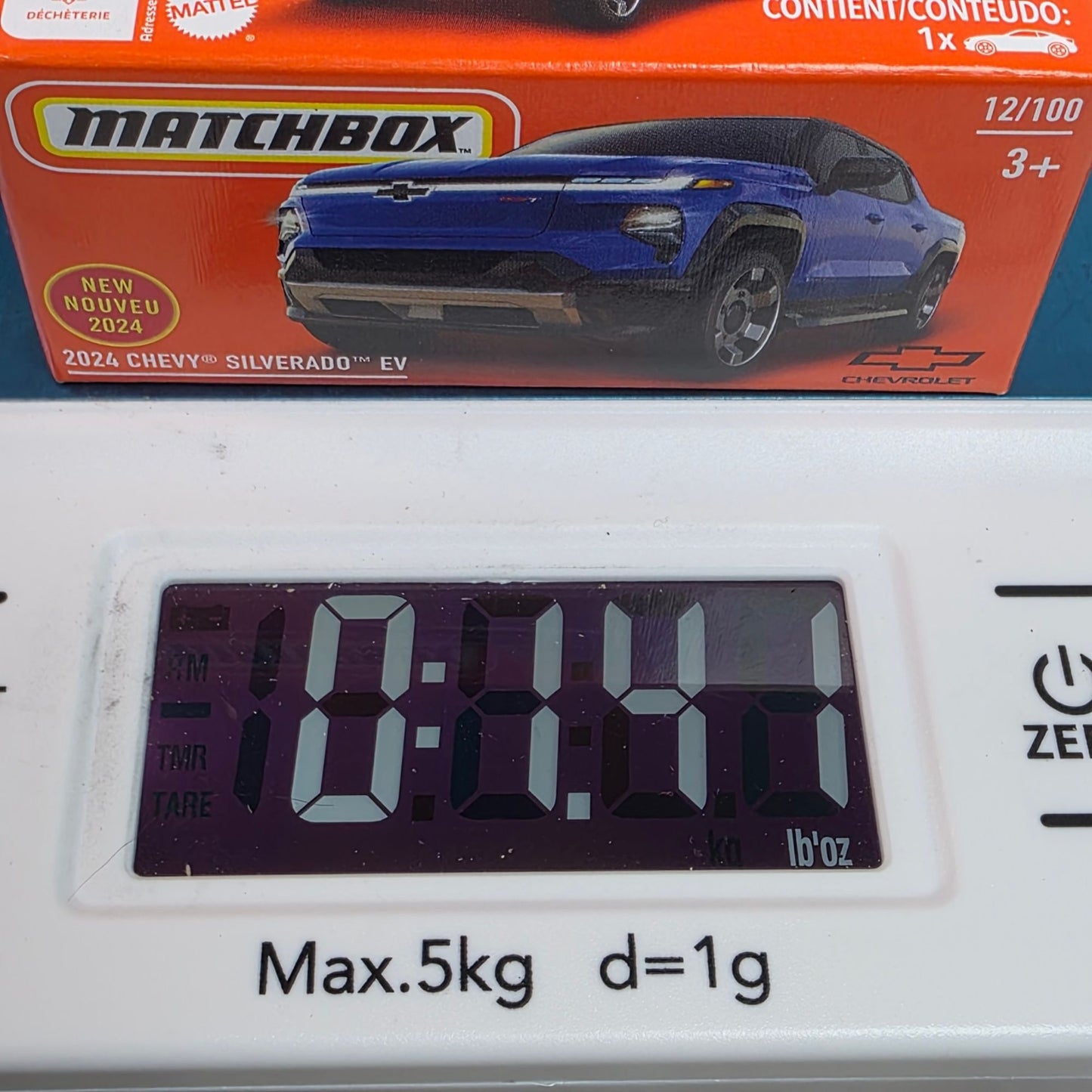 Matchbox 2024 Chevy Silverado EV Blue