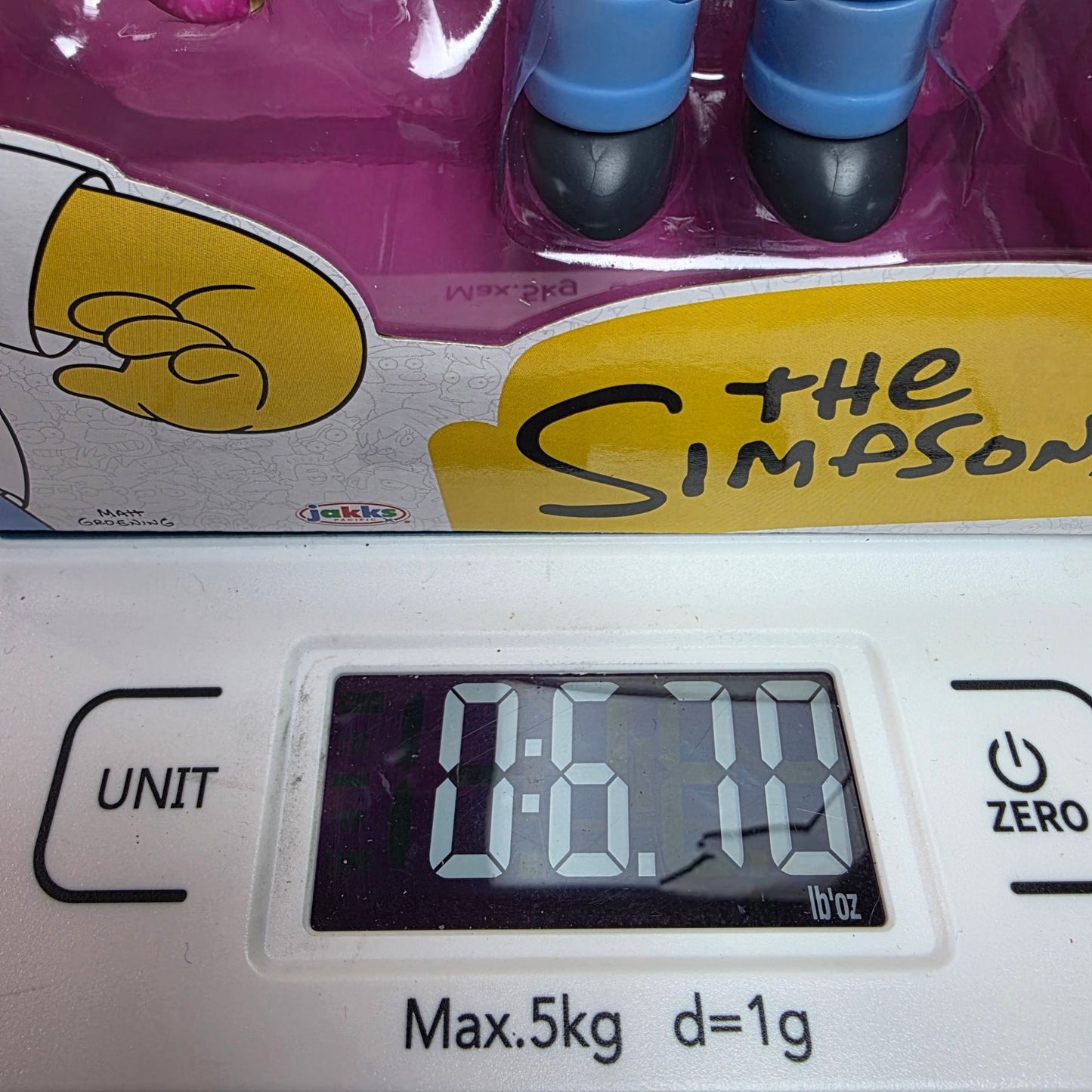 The Simpsons Homer Action Figure With Donut Accessory By Jakks Pacific