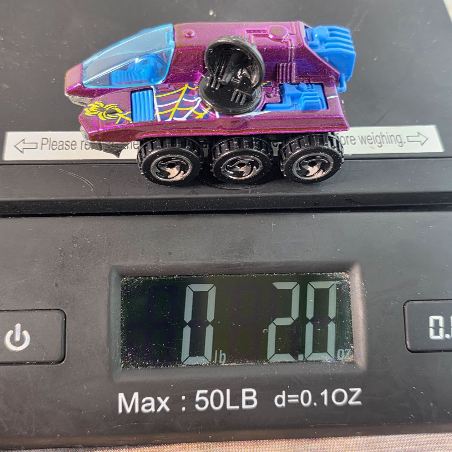 Hot Wheels Webspinner 1988 Purple Die-Cast Car