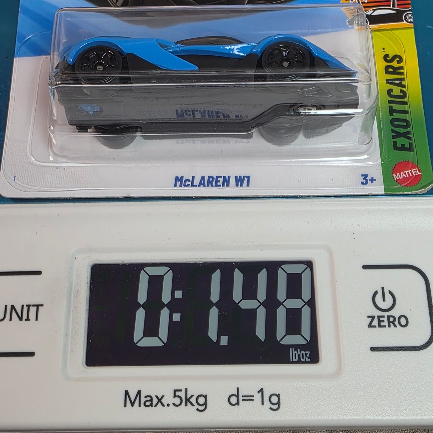 Hot Wheels McLaren W1 Blue