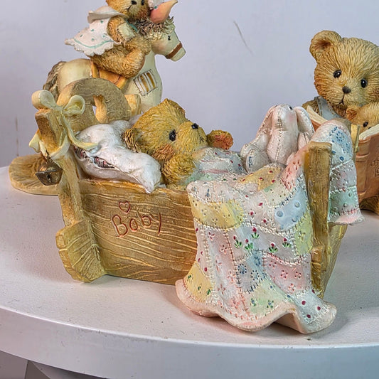 Vintage Cherished Teddies Figurine Set By Hamilton Gifts