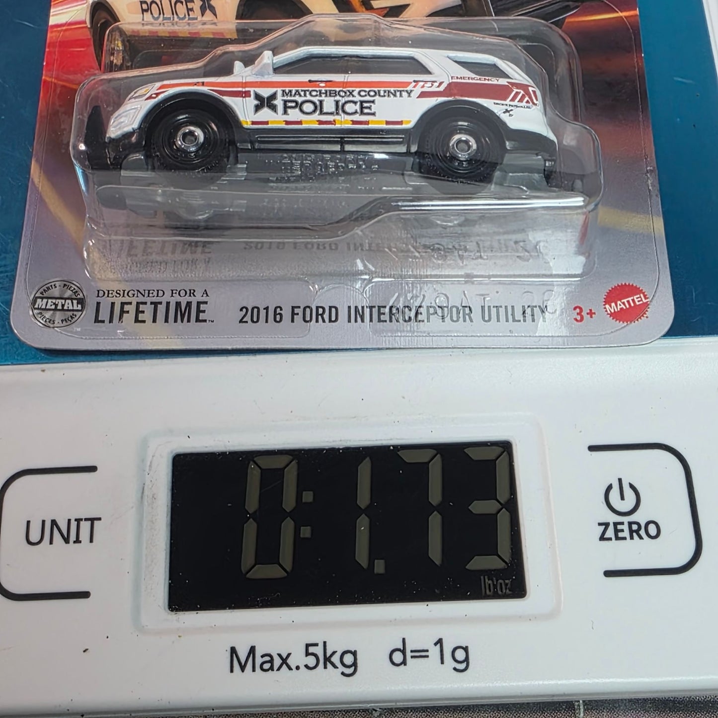 Matchbox 2016 Ford Interceptor Utility Police SUV