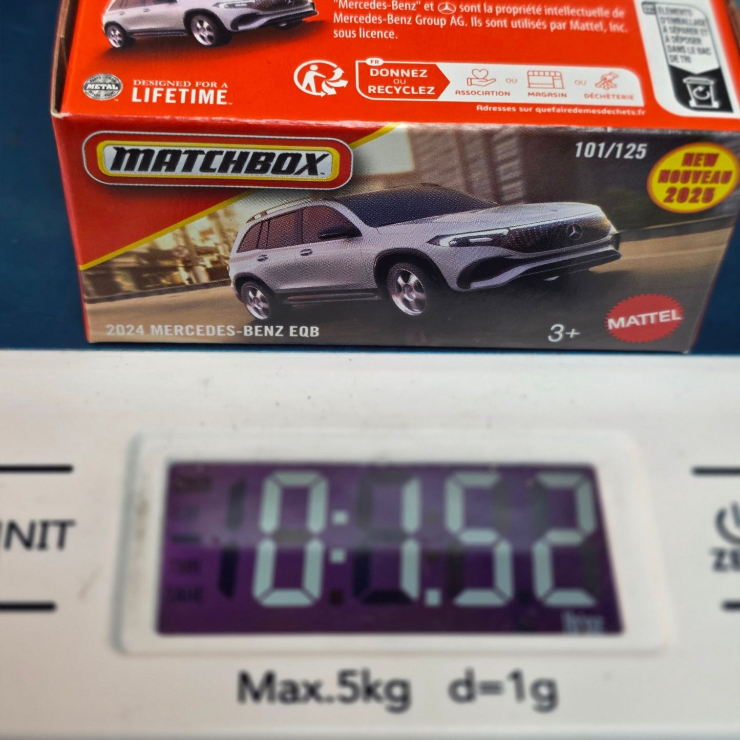 Matchbox 2025 2024 Mercedes-Benz EQB Silver 101/125 Sealed Box NIB New Casting
