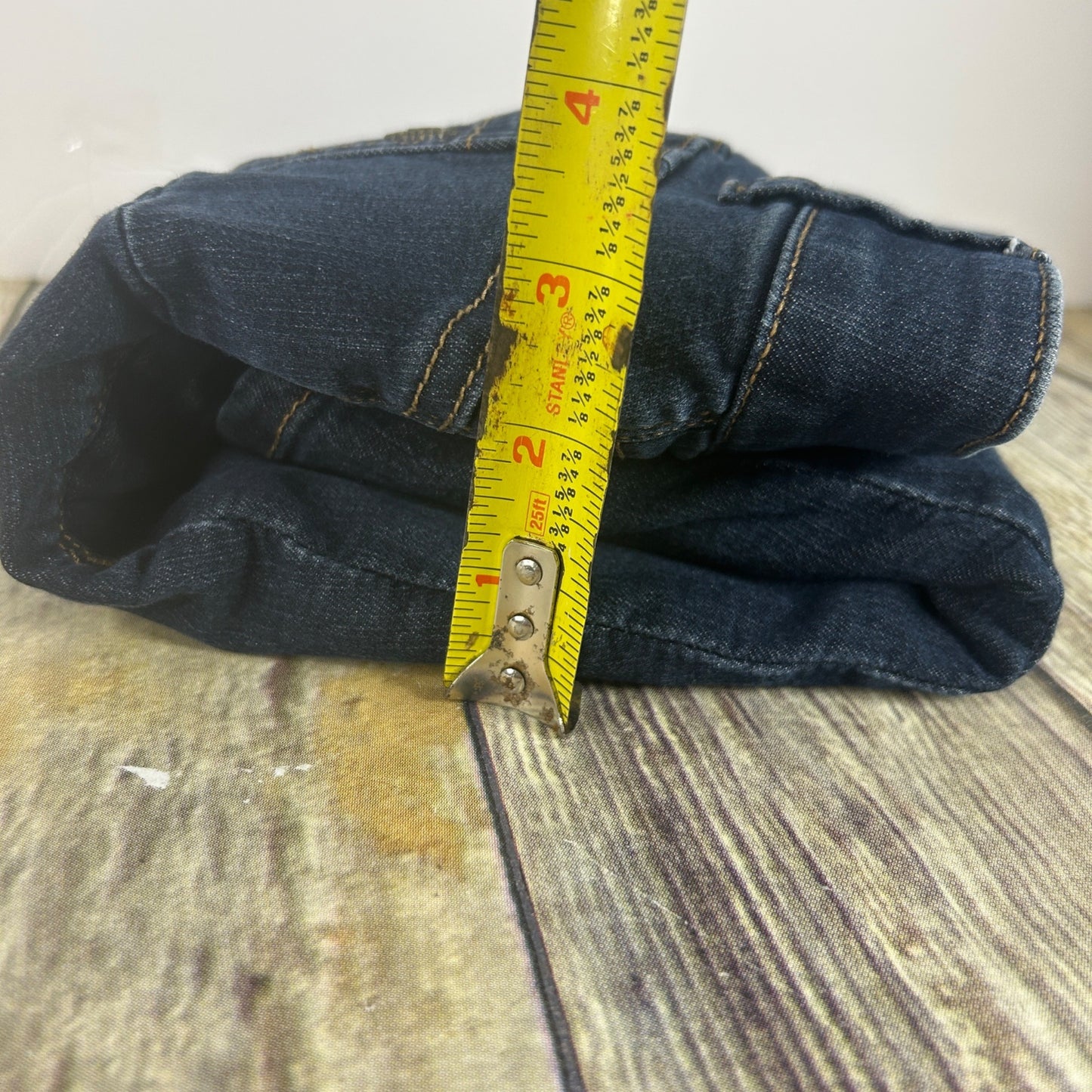 Democracy Womens Dark Wash Denim Shorts Size 16WP