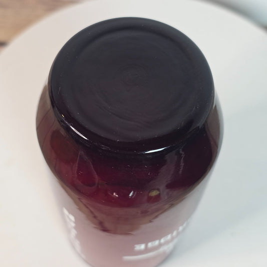 Vintage Ruby Red Mackinac Island & Bridge Souvenir Glass