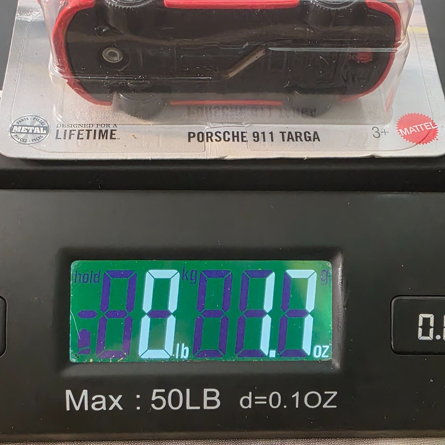 Matchbox Porsche 911 Targa Die-Cast Model 1:64 Scale Red & Black