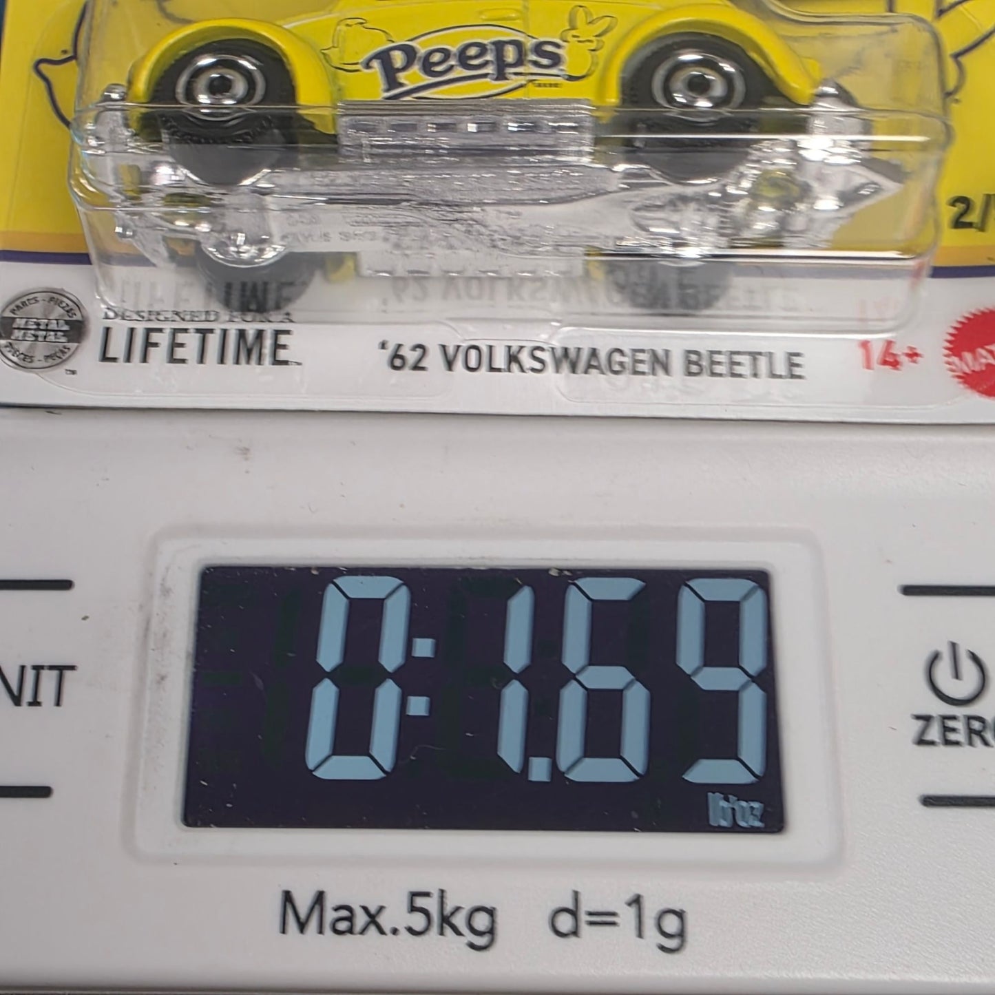 2026 Matchbox Candy #2 1962 Volkswagen Beetle YELLOW | PEEPS | FSC