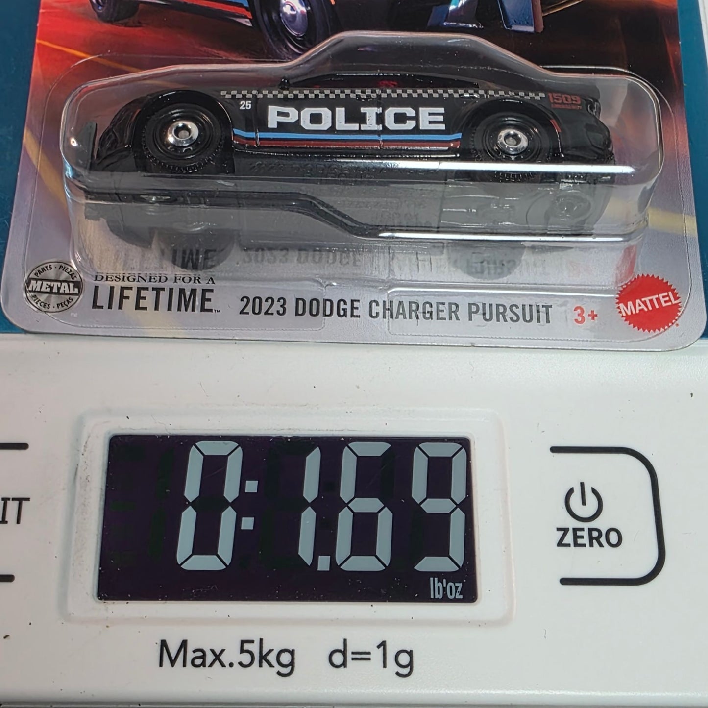 2023 Matchbox Dodge Charger Pursuit Police Car Diecast 37/125 New In Package