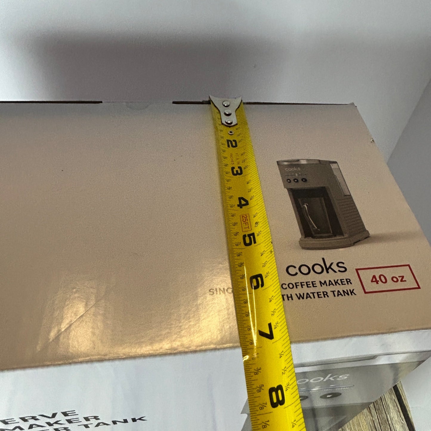 Cooks Single Serve Coffee Maker With Water Tank Gray Matte