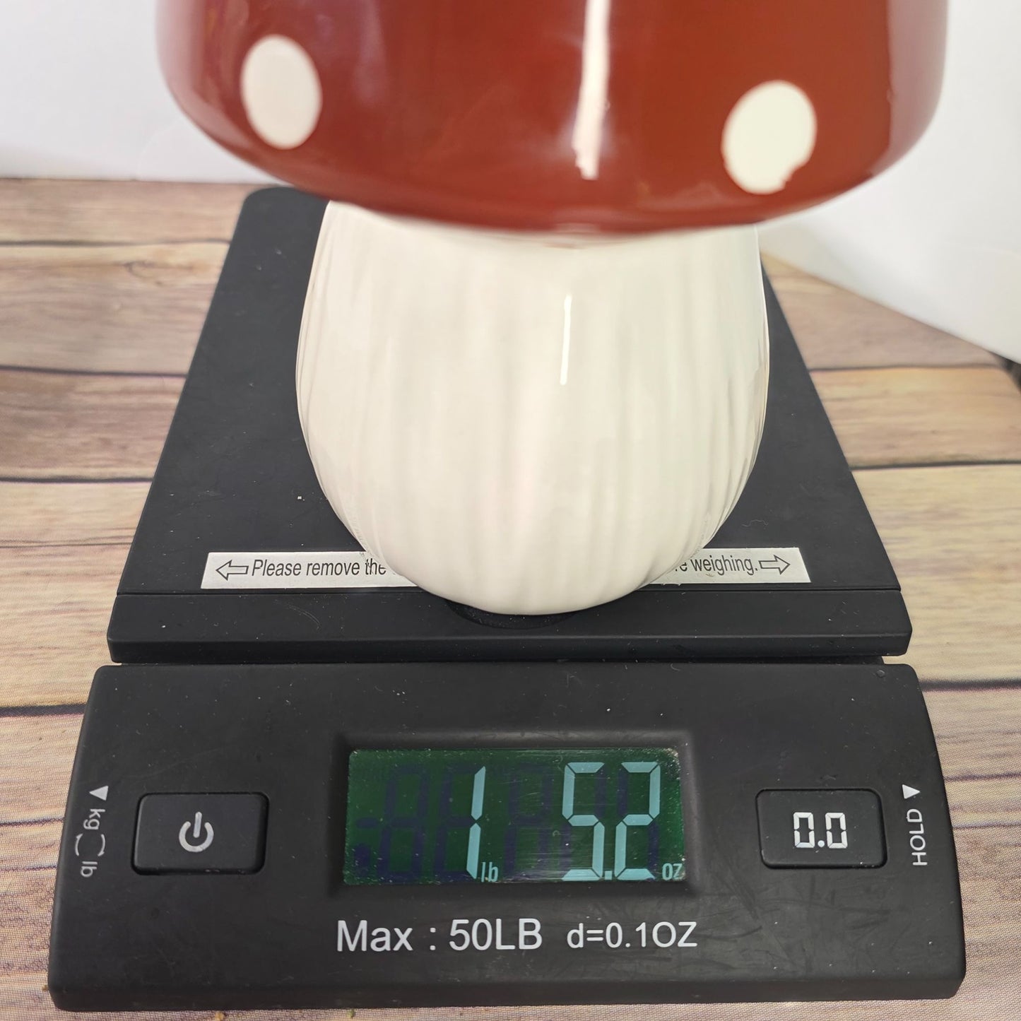 Mushroom Shaped Ceramic Cookie Jar With Lid
