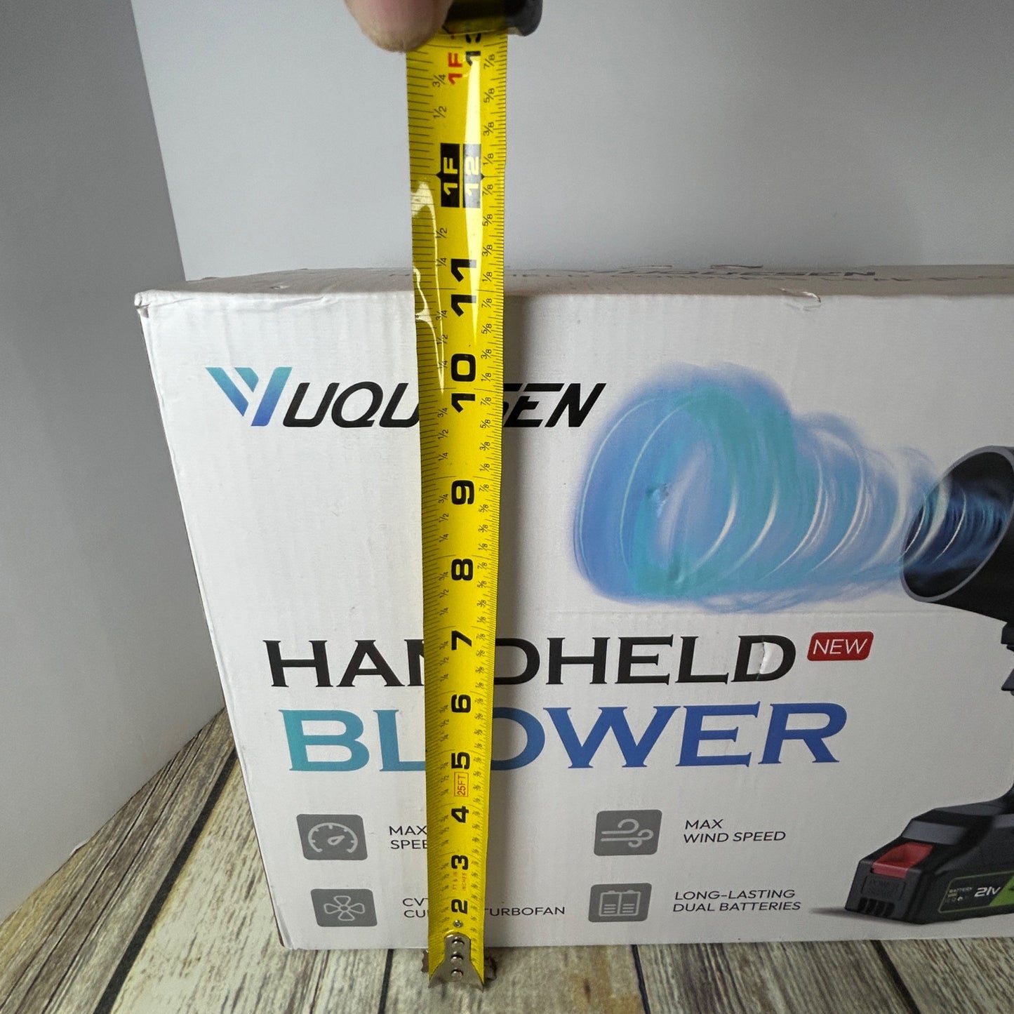 600000RPM Handheld Leaf Blower By YUQUESEN With 2 X 4.0Ah Batteries Charger & Lightweight Cordless Design L