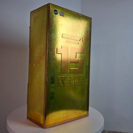 Minecraft Diamond Level Tuxedo Steve 15th Anniversary Figure Mattel New!