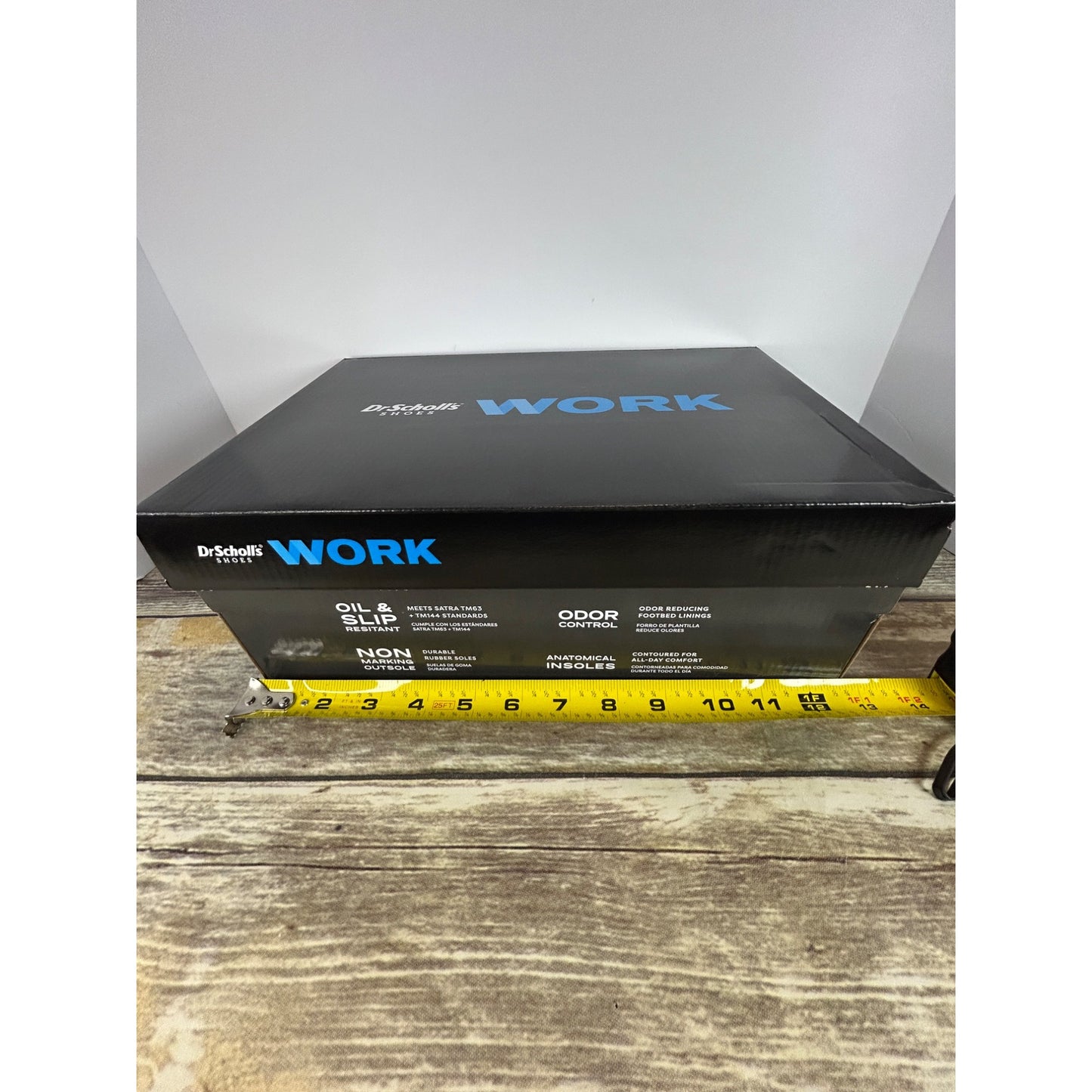 Dr. Scholls Womens Work Lace-Up Shoes Black Size 8 Slip-Resistant Comfort Sneaker