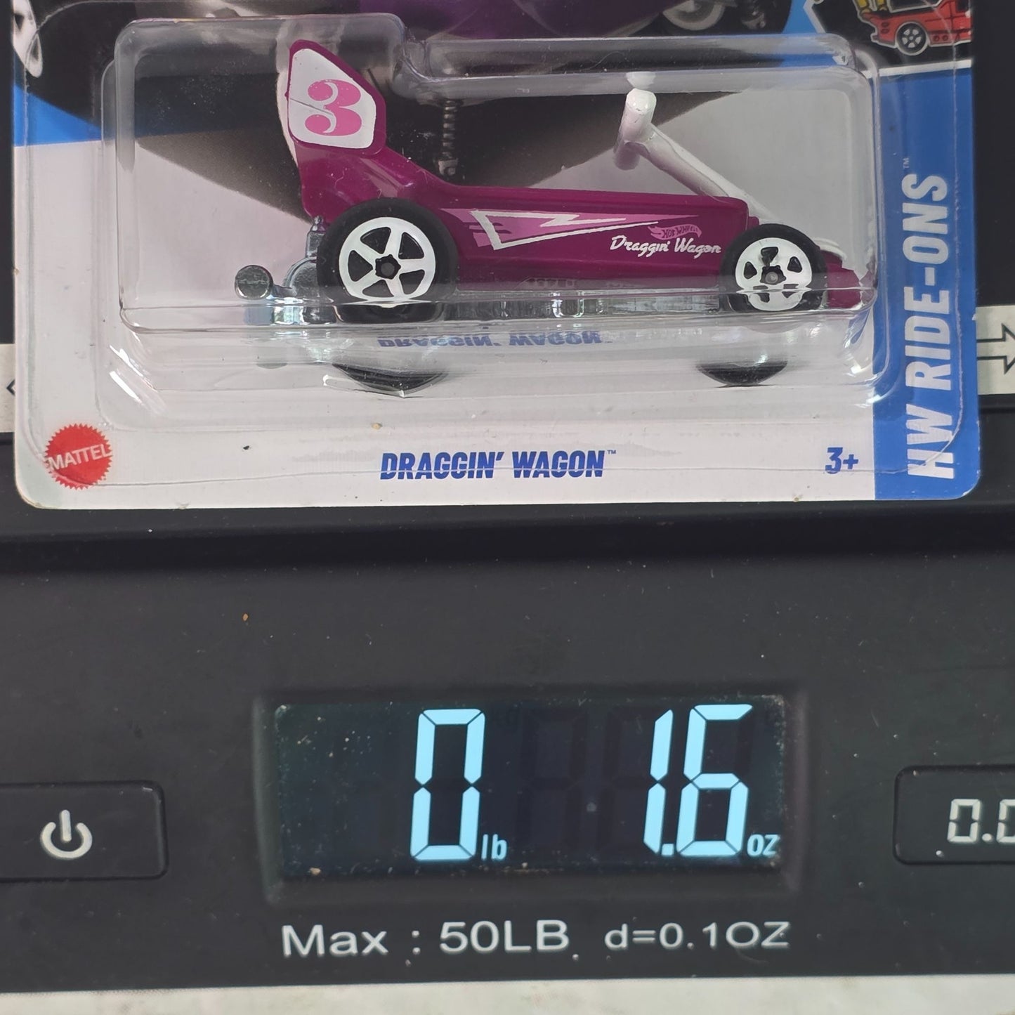 Hot Wheels Draggin Wagon Purple Die-Cast Car 68/250 3/5 Limited Edition Guaranteed For Life