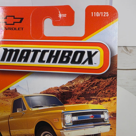 1968 Chevy C10 Gold Die-Cast Matchbox Truck Collectible By Mattel