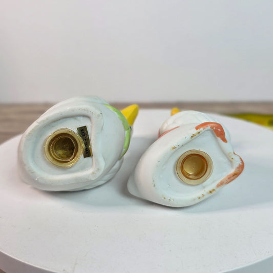 Vintage Goose Salt & Pepper Shakers Ceramic Figurines