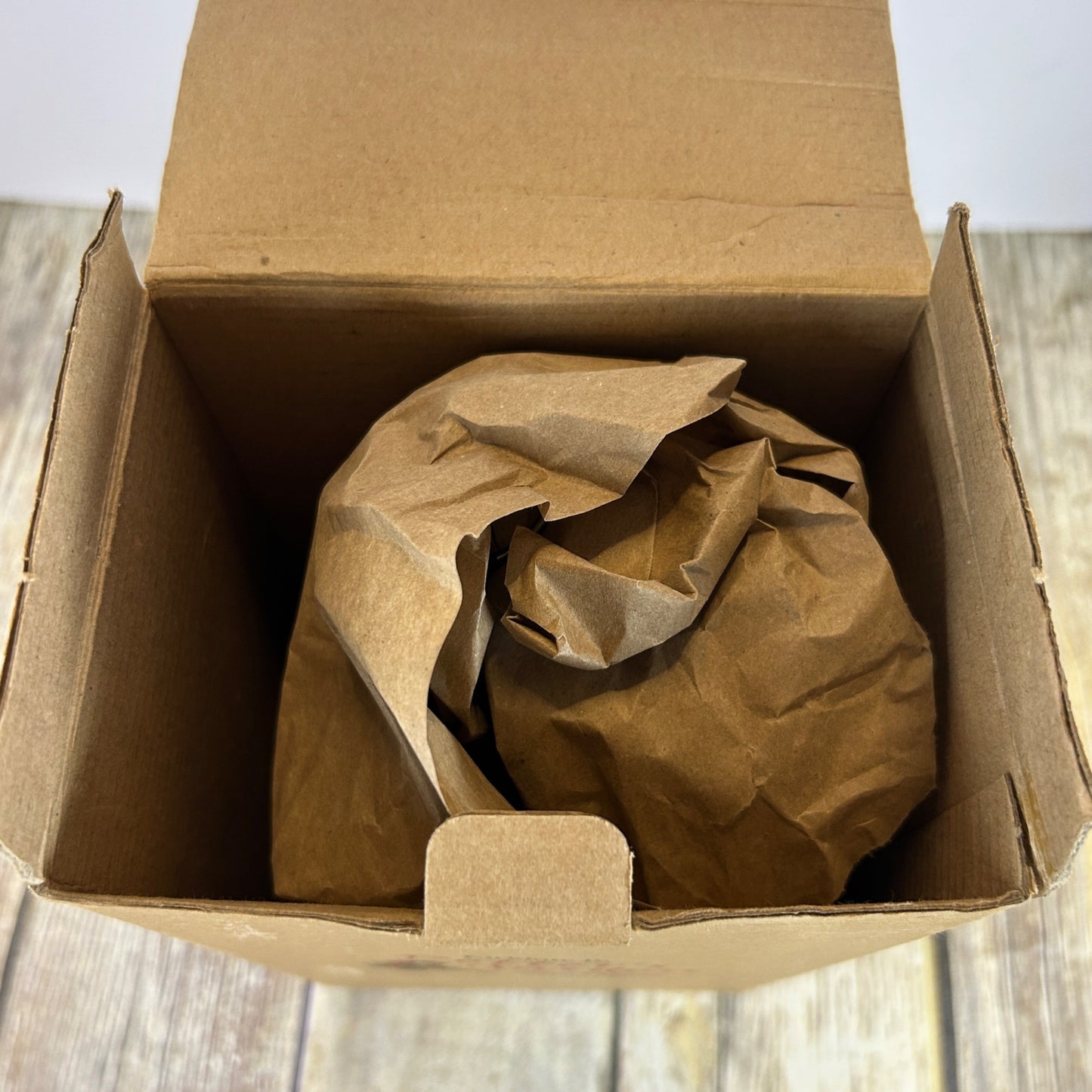 Rustic Earthenware Angel Figurine 10" Handcrafted Primitive Stoneware With Halo & Wings