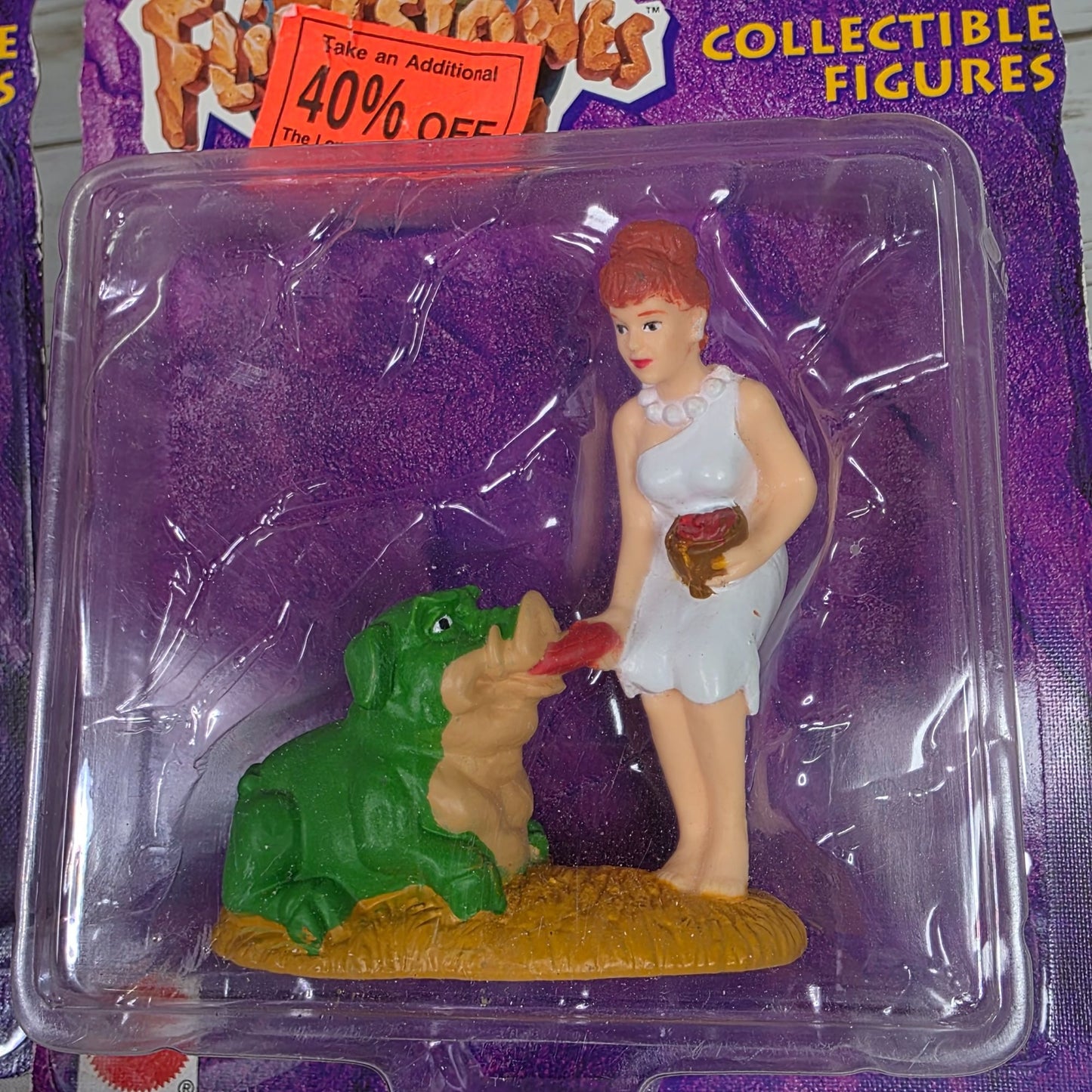 The Flintstones Collectible Figures Set Of 4 Mattel 1993 Fred Barney Pebbles Dino
