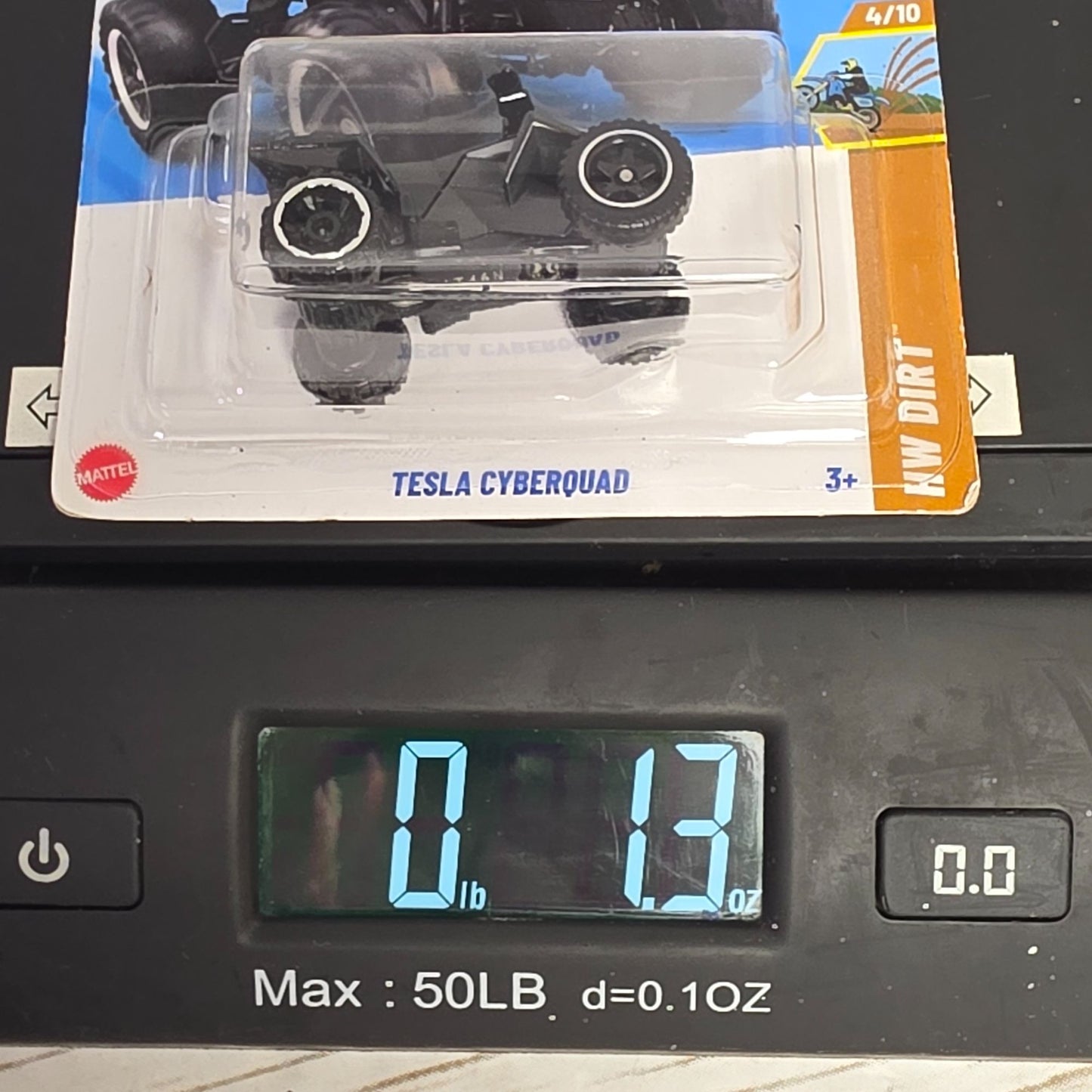 Hot Wheels Tesla Cyberquad HW Dirt Series 82/250 Black & Silver Die-Cast Collectible Toy New For 2025