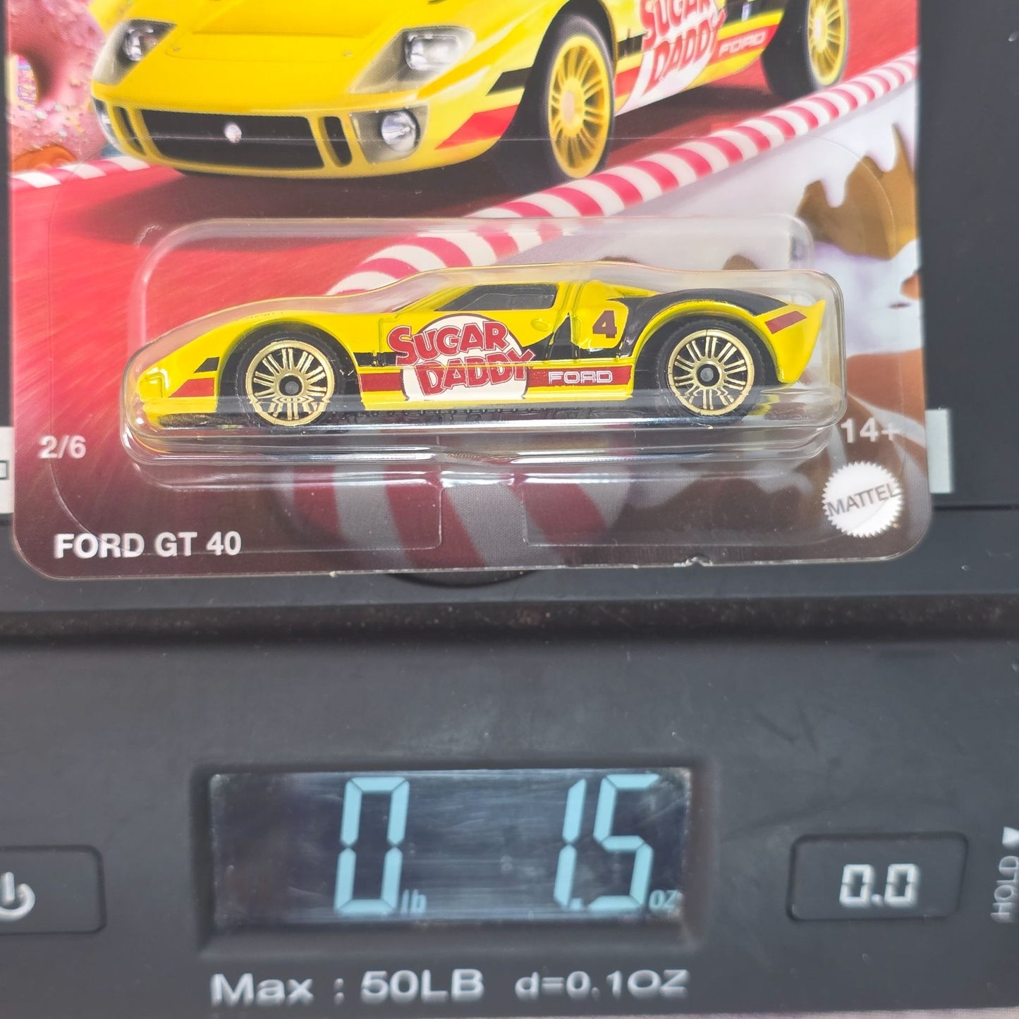 Matchbox Sugar Daddy Ford GT 40 Die-Cast Car Collectible