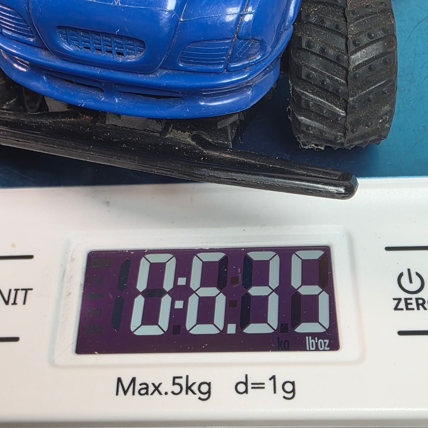 Vintage 1995 New Bright Blue Remote Control Monster Truck Off Road Toy 27 MHz Band - Tested No Remote