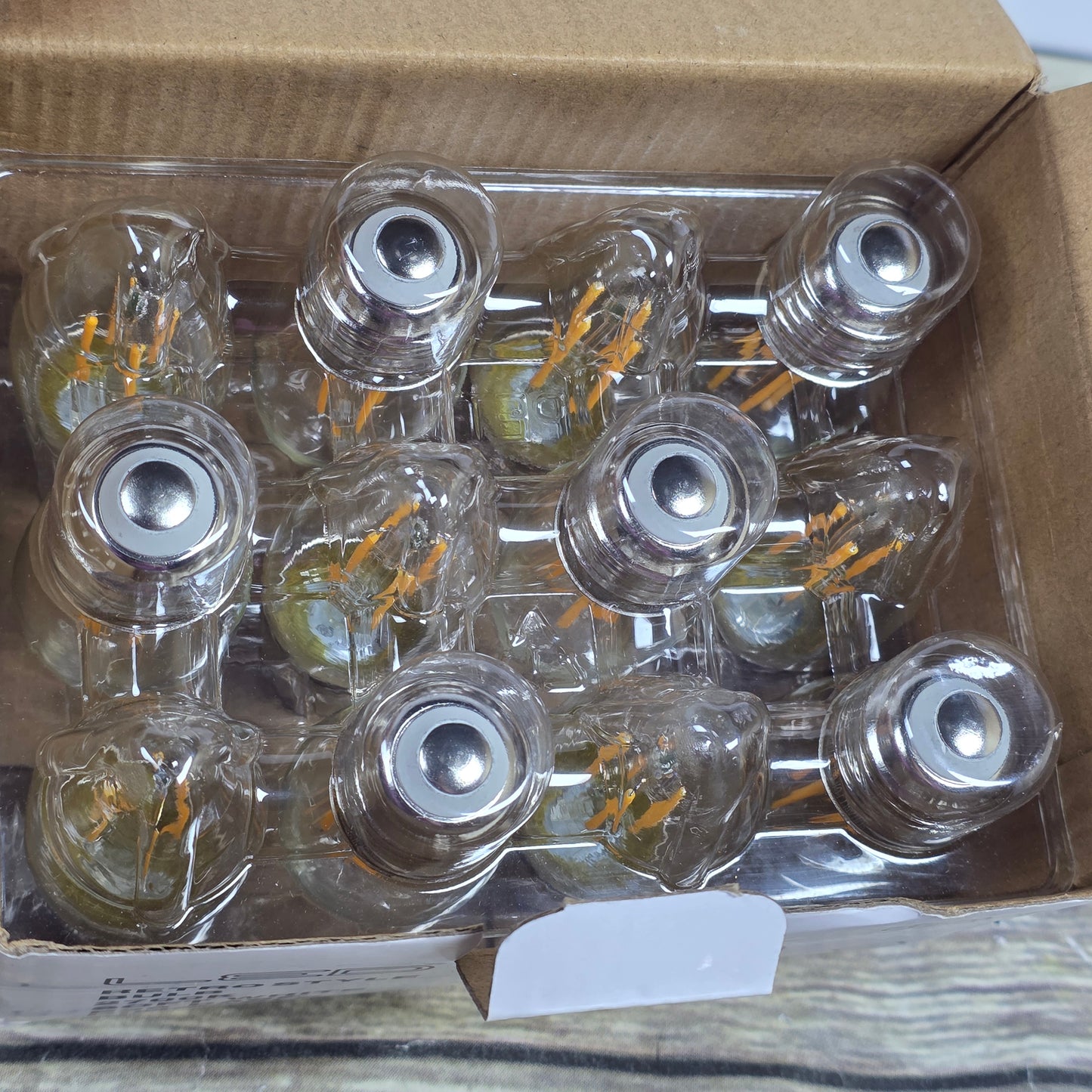 NIB New FLSNT LED Retrostyle Bulb 2700K Soft White E26 Base Dimmable 12-Pack