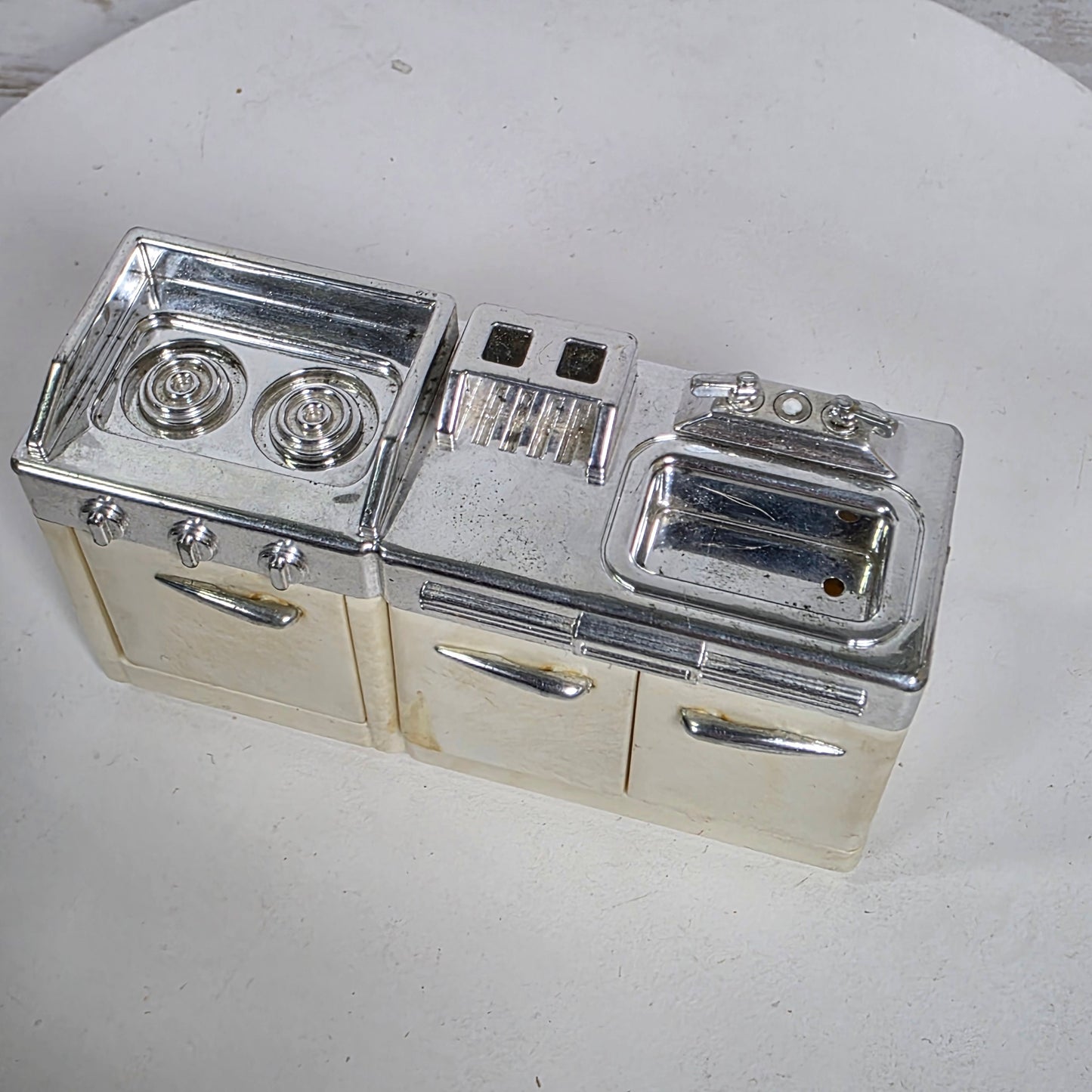 Vintage 50s Club Hello Street Miniature Kitchen Counter Stove Sink Epoch Co., LTD